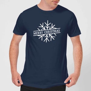 Merry Christmas Men's Christmas T-Shirt - Navy