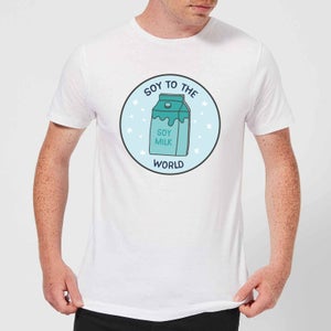 Soy To The World Men's Christmas T-Shirt - White