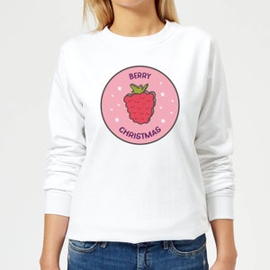 Berry Christmas Women's Christmas Sweatshirt - White