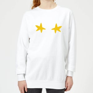 Stars Women's Christmas Sweatshirt - White