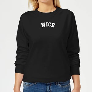 Nice Women's Christmas Sweatshirt - Black
