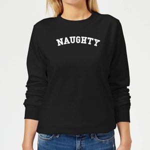 Naughty Women's Christmas Sweatshirt - Black