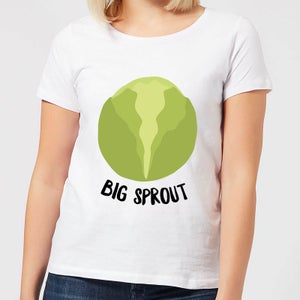 Big Sprout Women's Christmas T-Shirt - White