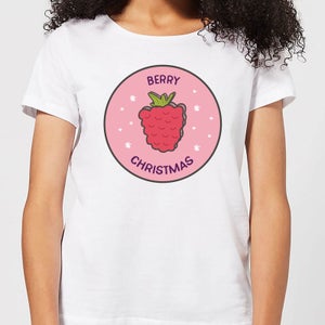 Berry Christmas Women's Christmas T-Shirt - White