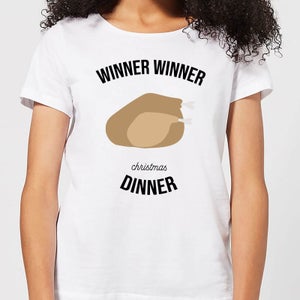 Winner Winner Christmas Dinner Women's Christmas T-Shirt - White
