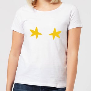 Stars Women's Christmas T-Shirt - White