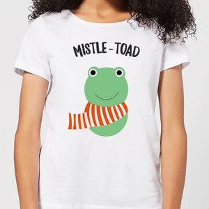 Mistle-Toad Women's Christmas T-Shirt - White