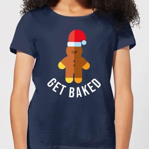Get Baked Women's Christmas T-Shirt - Navy