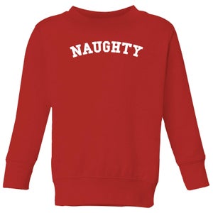 Naughty Kids' Christmas Sweatshirt - Red