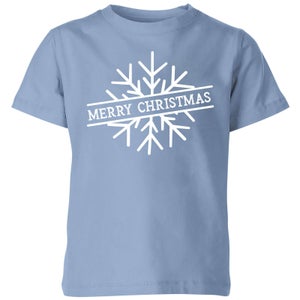 Merry Christmas Kids' Christmas T-Shirt - Sky Blue
