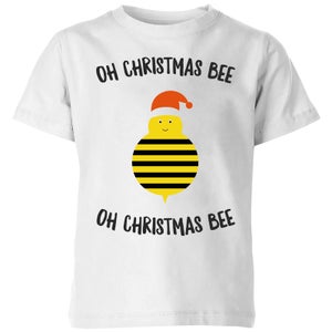 Oh Christmas Bee Oh Christmas Bee Kids' Christmas T-Shirt - White