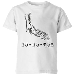 Ho-Ho-Toe Kids' Christmas T-Shirt - White