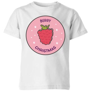 Berry Christmas Kids' Christmas T-Shirt - White