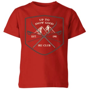 Up To Snow Good Kids' Christmas T-Shirt - Red