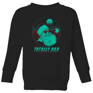 Totally Rad Christmas Kids' Sweatshirt - Black