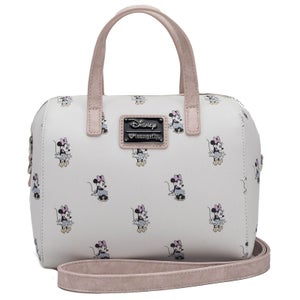 Loungefly Disney Mickey Mouse Minnie Aop Duffle Bag - Cream