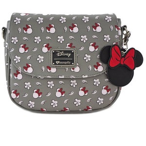Loungefly Disney Mickey Mouse Minnie Aop Cross Body Bag - Grey