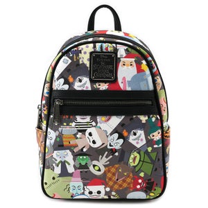 Loungefly Disney The Nightmare Before Christmas Chibi Aop Mini Backpack