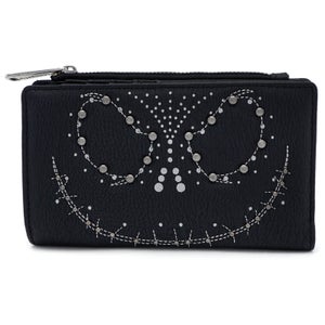 Loungefly Disney The Nightmare Before Christmas Jack Studded Top Zip Wallet