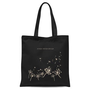 Find Your Wild Tote Bag - Black