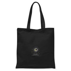 The Moon Made Me Do It Tote Bag - Black