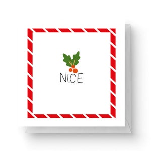 Nice Square Greetings Card (14.8cm x 14.8cm)