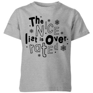 The Nice List Is Overrated Kids' T-Shirt - Grey