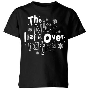 The Nice List Is Overrated Kids' T-Shirt - Black