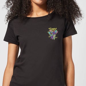 Spyro Retro Pocket Damen T-Shirt - Schwarz