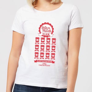 Camiseta navideña Jelly Of The Month Club para mujer de National Lampoon - Blanco