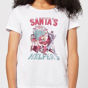 DC Santa's Helpers Damen Christmas T-Shirt - Weiß