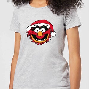 The Muppets Animal Women's Christmas T-Shirt - Grey