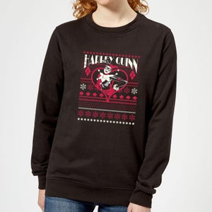 DC Harley Quinn Women's Christmas Sweatshirt - Black