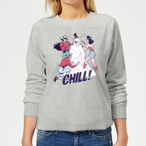 DC Chill! Women's Christmas Sweatshirt - Grey
