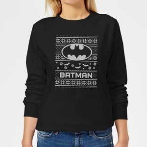 DC Batman Women's Christmas Sweater - Black