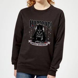 Star Wars Darth Vader Humbug Women's Christmas Jumper - Black