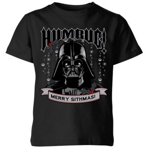 T-Shirt Star Wars Darth Vader Humbug Christmas- Nero - Bambini