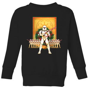 Star Wars Candy Cane Stormtroopers Kids' Christmas Sweatshirt - Black