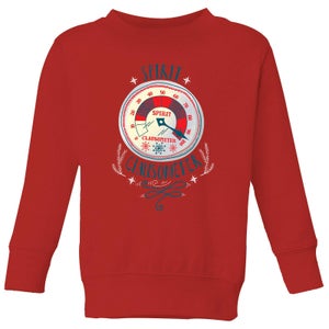 Elf Clausometer Kids' Christmas Sweatshirt - Red