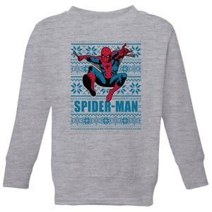 Marvel Spider-Man Kids' Christmas Sweatshirt - Grey