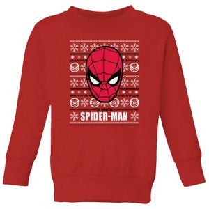 Marvel Spider-Man Pull de Noël pour enfants - Rouge