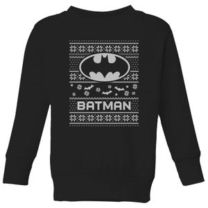 DC Batman Kids' Christmas Sweatshirt - Black