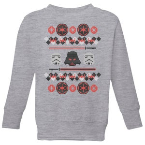 Star Wars Empire Knit Kids' Christmas Sweater - Grey
