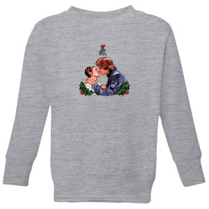 Star Wars Mistletoe Kiss Kids' Christmas Sweatshirt - Grey
