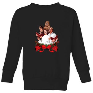 Star Wars Jedi Carols Kinder Weihnachtspullover – Schwarz