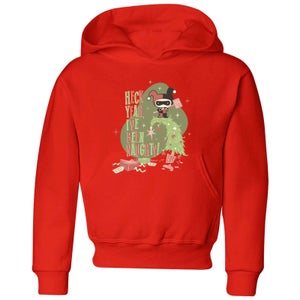 DC Heck Yeah I've Been Naughty! Kids' Christmas Hoodie - Red