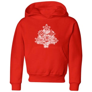 Marvel Shields Snowflakes kinder Christmas hoodie - Rood