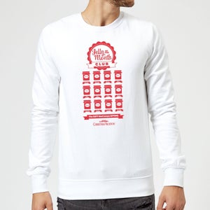 National Lampoon Jelly Of The Month Club Christmas Sweatshirt - White