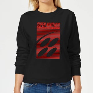 Nintendo Retro Logo Women's Sweatshirt - Black