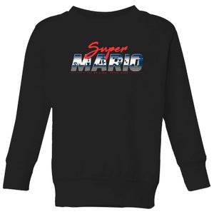 Nintendo Super Mario Original 80s Hero Kids' Sweatshirt - Black